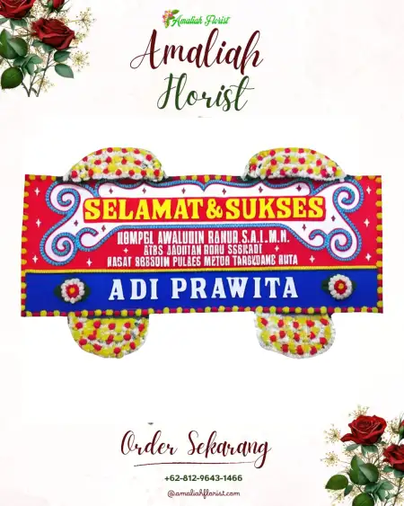 Papan Bunga Ucapan Selamat Renah Pembarap
