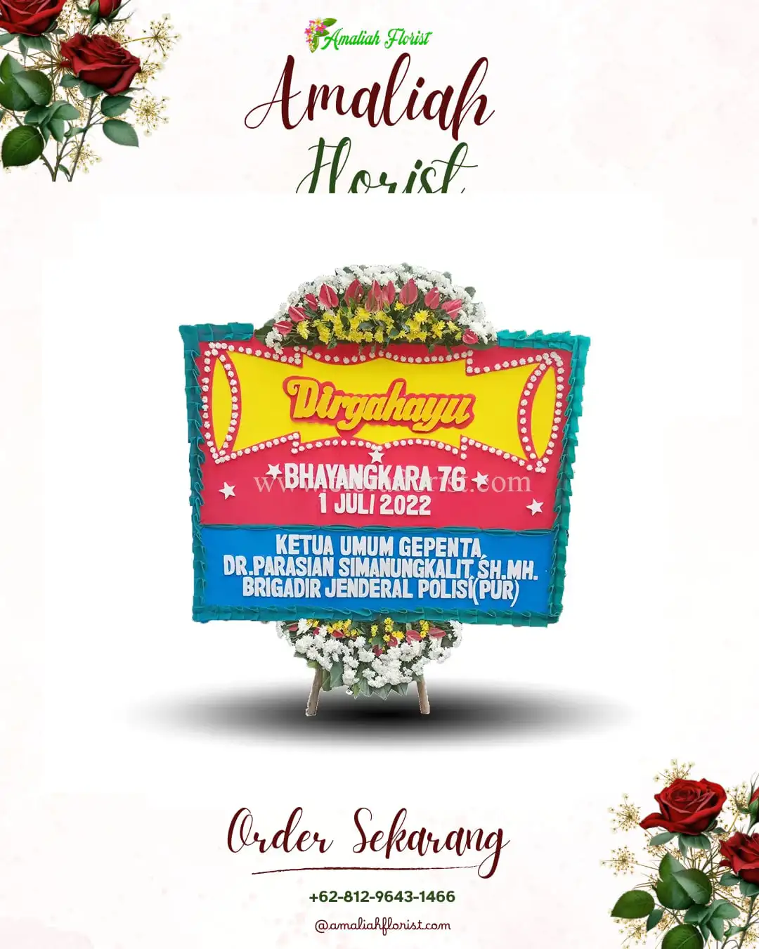 Papan Bunga HUT Ulang Tahun Renah Pembarap